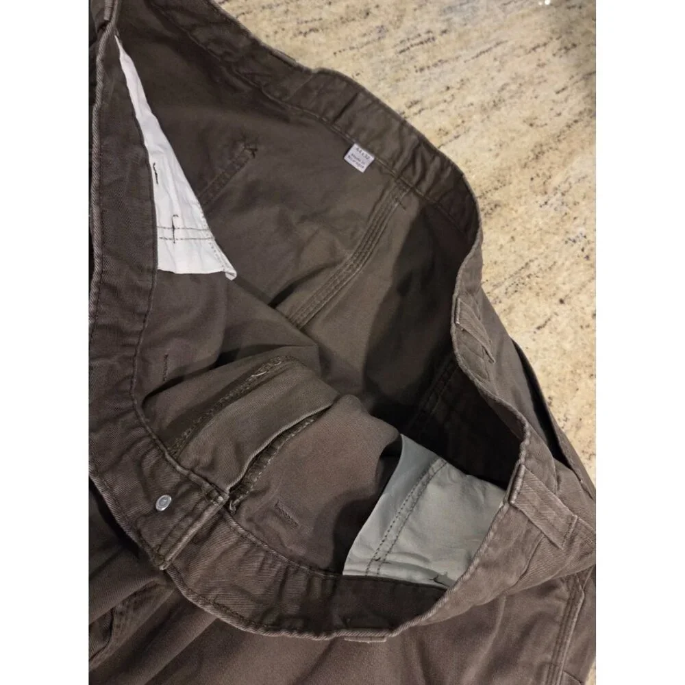 Carhartt Pants Utility Men 44x32 Brown Cotton Canvas Carpenter Work B324 DFE